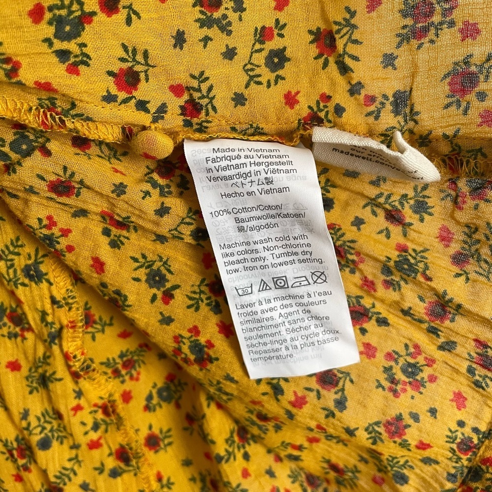 Madewell Shirred Shell Tank in Calico Floral Sleeveless Summer - Picture 14 of 14